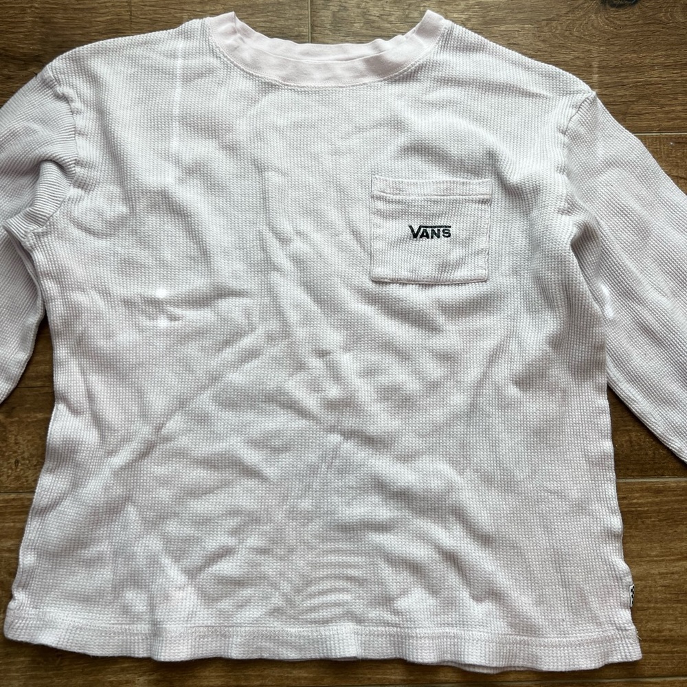 Light Pink Long Sleeve Vans Shirt